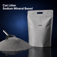 Litière pour chat minérale à base de sodium à agglomération rapide, sensation de sable du désert, presque sans poussière, fournitures pour chats en gros