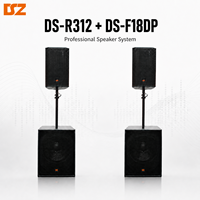 Sistema de Altavoces Line Array Profesional Activo de 12 Pulgadas con Subwoofer de 18 Pulgadas para Eventos en Vivo, Conciertos y Actuaciones en Escenario