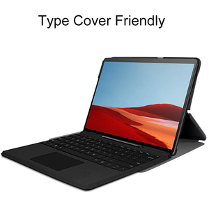 Ốp Gập Cho Surface Pro X, Ốp Đứng Bảo Vệ Máy Tính Bảng Gập Bằng Da PU Có Họa Tiết Ba Ngăn - Product Image 4