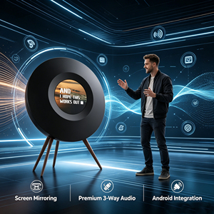 Smart Dynamic Floor Standing <b>Speaker</b> Home Stereo <b>Audio</b> System - Product Image 6