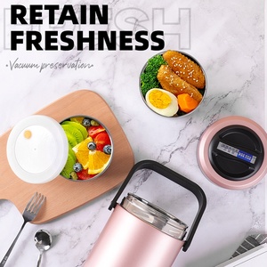 Thermos de soupe à grande bouche pour adultes, pot isolé en acier inoxydable, conteneur de déjeuner sous vide boîte à Bento pour les aliments chauds - Product Image 2