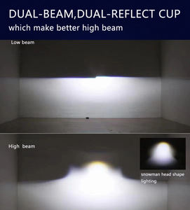 Super Bright 55w <span class=keywords><strong>2</strong></span>.5 pollici Bi-LED lente del proiettore faro installazione Non distruttiva rimontato lampadina nascosta alogena originale - Product Image 5