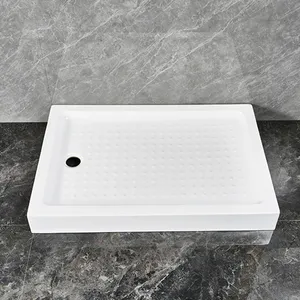 シャワールーム樹脂製シャワートレイ厚めシンプル洗面台アクリル