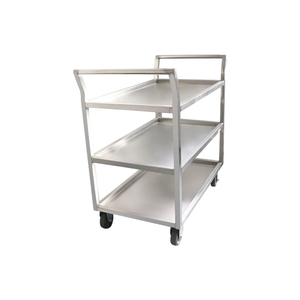 High-quality Stainless Steel <strong>Trolley</strong> with Multi-<strong>layer</strong> Shelves and Brakeable Wheels, Suitable for <strong>Hospitals</strong> - Product Image 1