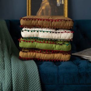 Velvet Floor Cushion Round Comfortable Sofa Seat Pillow Cushions for Chair - Product Image 4