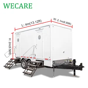 Wecare baños portátiles remolque de lujo caravana móvil Camper van inodoro y ducha remolque precio baño portátil al aire libre