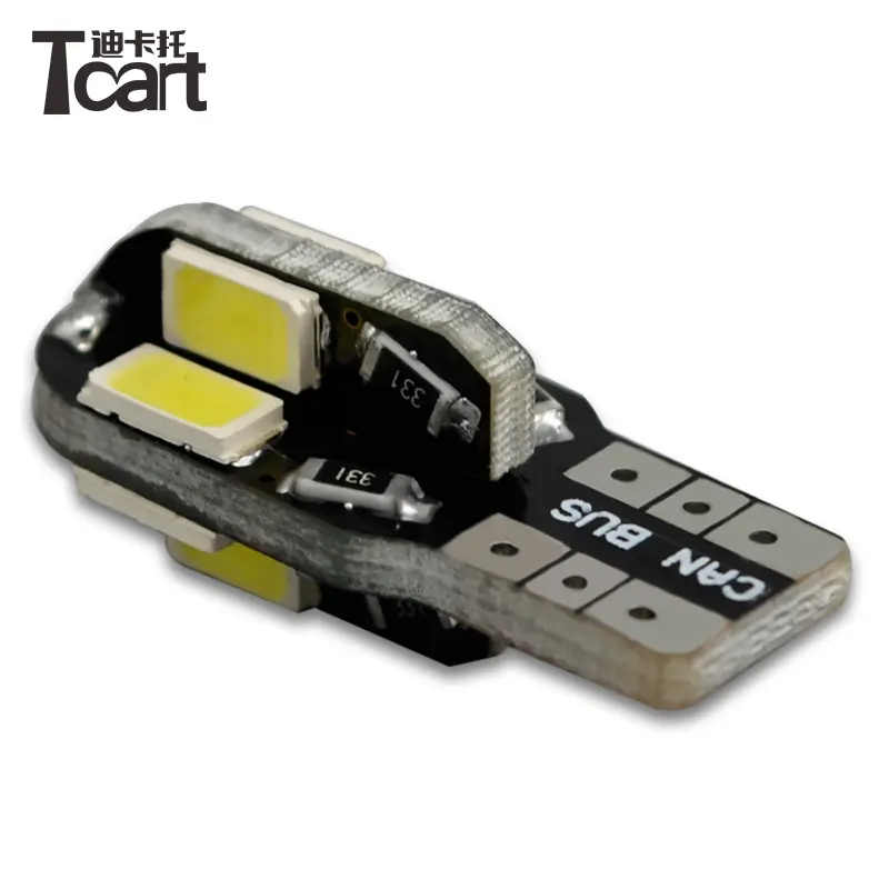 Tcart LED position light Canbus T10 194 168 W5W 5730 8 LED SMD White Car Side Wedge Lamp halogen replace Bulbs