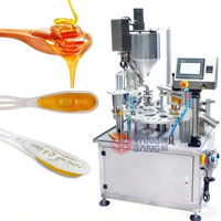 YB-FBJ2 Machine de remplissage et de scellage entièrement automatique à double tête pour petites cuillères à miel avec scellage en aluminium