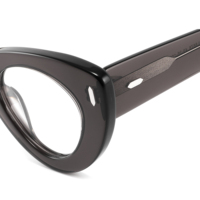 Nouvelle monture de lunettes optiques de prescription pour femmes, élégante et tendance, en acétate épais, œil de chat, pleine monture, pour OEM et ODM
