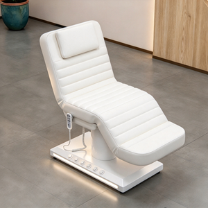 Table de massage électrique réglable pour soins esthétiques avec lumière LED, chaise de salon cosmétique, lit de spa à levage électrique - Product Image 2