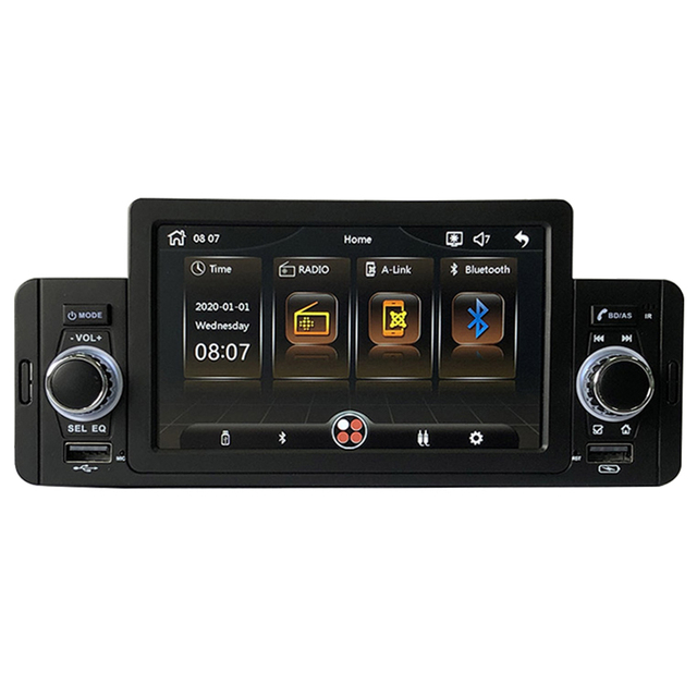 1 Din 5 Inch Car MP5 FM Radio Video BT Player HD IPS Car Music StereoPlayer Support Mirrorlink