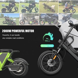 Potente Carrito de Golf de 2000W y 20Ah Motocicleta Eléctrica de <span class=keywords><strong>2</strong></span> Ruedas con Hielera Stock en Almacén de EE. UU. Batería de Litio - Product Image 3