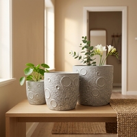 Pots de fleurs modernes en céramique personnalisables, durables et émaillés pour l'intérieur et l'extérieur, pour la maison, le jardin et les centres commerciaux