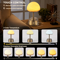 Lampe de table rechargeable ZeroUNO en forme de champignon, appliques murales en albâtre, lampe de chevet en albâtre aspect marbre, moderne