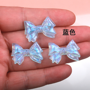 Acrylique sirène Dazzle arc bricolage crème colle accessoires épingle à cheveux grotte chaussures 3D patch fabricants en gros - Product Image 6