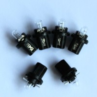 Vente directe usine – Ampoules miniatures 12V 1.2W en plastique pour circuits imprimés automobiles, instruments et interrupteurs B8.5D