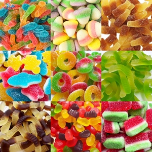 Fabricantes de Dulces de China Venta al por Mayor a Granel de Gomitas Sabor Agridulce de Frutas Mixtas, Snacks Halal para Niños, Alimentos Halal - Product Image 1