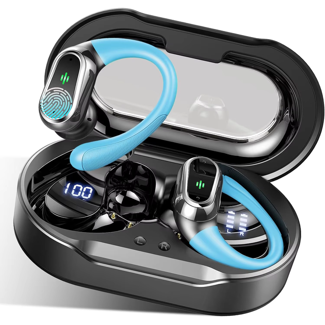 Huien Bluetooth Earbuds Sport Earphone Headphone Wireless Earbuds IP7 Waterproof Noise Cancelling Ear Buds HiFi Stereo