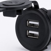 Modificación de motocicleta de coche con Interruptor táctil 3,1 cargador de coche teléfono móvil iPad Dispositivo de coche carga Usb tomar enchufe eléctrico