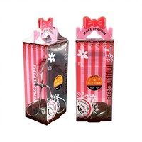 Boîte cosmétique pliable transparente personnalisée en RPET, PET, PP, PVC recyclé, impression UV, MOQ 500 pièces pour emballage de rouge à lèvres et artisanat