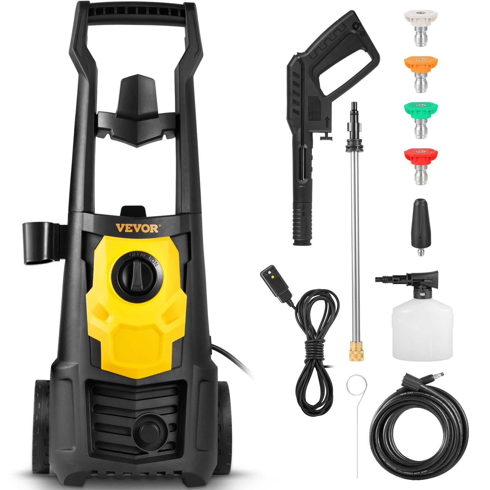 ДБ, оптовая продажа, Электрическая Мойка, 2000 PSI Max 1,65 GPM, 30 футов, катушка для шланга, 5 Быстросъемных сопел, дизель