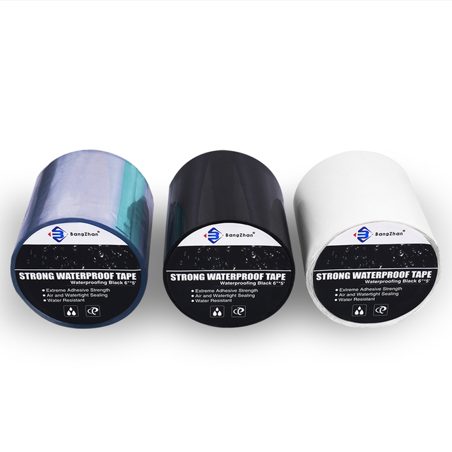 Black White Transparent Super Strong Leakage Adhesive Waterproof Repair Tape for Patching Pipe