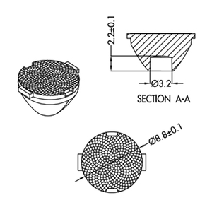 Lente de Plástico 3535 para Luces LED de Escenario, Gran Venta - Product Image 3