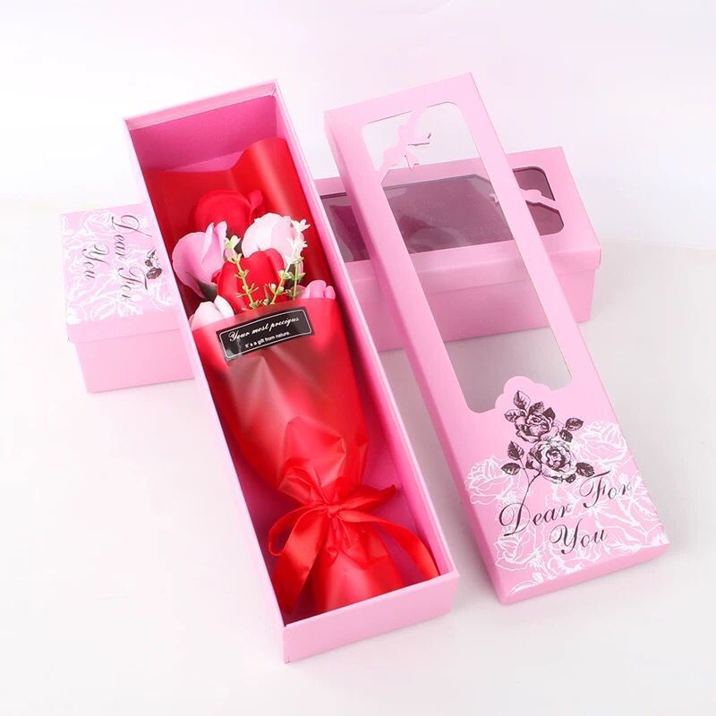 [star box] 6 bouquets color matching red