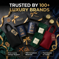 Étiquette alimentaire personnalisée de luxe en feuille d'or, autocollant UV gaufré pour emballage de coffret cadeau de caviar et de truffes gastronomiques