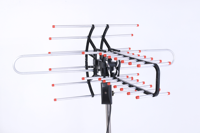 Xinxidi TV Infrarot-Fernbedienbare Rotierende Außenantenne DT-950C HDTV Digital ATSC DVBT/T2 ISDB-T 47-862MHz 20-28dBi AC 110V/220V