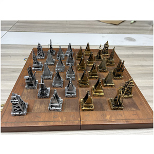 Compagnia petrolifera regalo estivo 3D in metallo per scacchi piattaforma di trivellazione petrolifera per bambini paesi mediorientali promozionali internazionali - Product Image 6