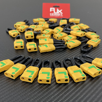 Lot de 10 connecteurs AMASS femelles XT90 anti-étincelles RJX avec boucle de connexion, test de batterie en court-circuit, fil 10AWG
