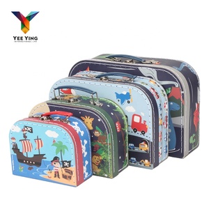 Suitcase Kid A Cardboard Mini Paper Suitcase Shape Gift Box Suitcase White Cardboard Box Kid Paper Suitcase With Handle