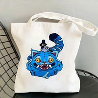 Sacs fourre-tout en toile personnalisés en gros avec des motifs d'anime et de manga, mode étudiante, simplicité, usage quotidien, couleur et taille personnalisées