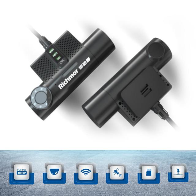 4G Dual Lens Dashcam Truck Dash Camera for Taxi Front and Rear Camera Veicular WiFi GPS 1080P Recording Fleet Tracking