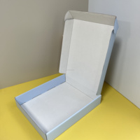 Boîtes à pizza personnalisées en relief 12" x 12" x 2" 14" 16" Lot de 50 Boîtes jetables en carton ondulé blanc sur brun pour sushis et pizzas