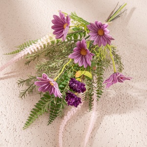 Bouquet de fleurs artificielles Anzhi CF01247 en tissu tissé plastique, décoration d'intérieur, accessoires de mariage - Product Image 3