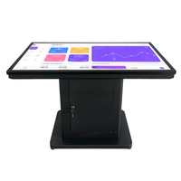 Table interactive LCD intelligente numérique HD d'intérieur, étanche, avec écran tactile capacitif 10 points, résolution 4K, système d'exploitation Android