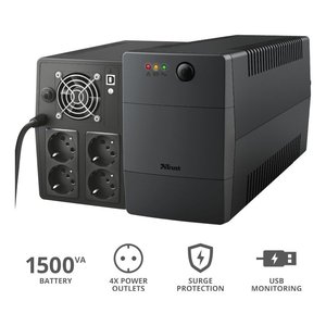PAXXON Black 23505 1500VA ยูพีเอส - Product Image 3