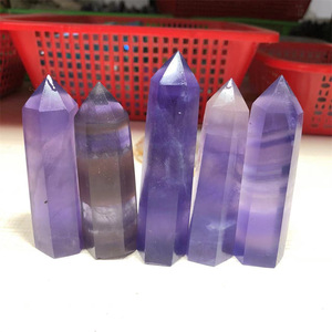 Doğal kristal altıgen prizmalar, çeşitli enerji değerli taşlar, sınır ötesi kristal el sanatları - Product Image 5