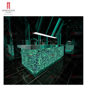 <span class=keywords><strong>Comptoir</strong></span> de boîte de nuit professionnelle, pierre précieuse, avec <span class=keywords><strong>bar</strong></span> de cristal - Product Image 6