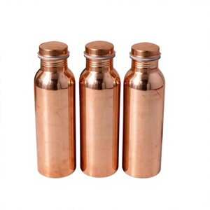 <b>Bulk</b> gift <b>bottle</b> supplier Copper <b>Water</b> <b>Bottles</b> With Lids Minimalist Portable Travel Drinkware - Product Image 1