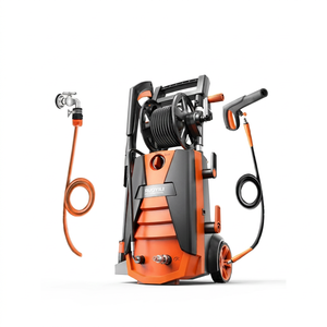 Nettoyeur haute pression Yili 220V électrique 1500W orange, pistolet à eau pour le lavage de voiture, machine à laver les voitures - Product Image 1