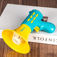 Jouet éducatif multifonctionnel pour enfants, microphone à changement de voix réaliste avec effets sonores et lumineux, karaoké