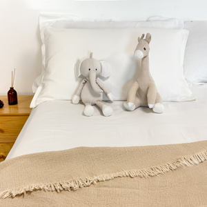 Ensemble de literie en bambou premium 85% et <span class=keywords><strong>lin</strong></span> 15% respirant et frais pour lit queen et king size, toutes saisons, taie d'oreiller, drap plat - Product Image 1