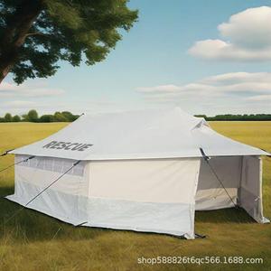 Tentes pour réfugiés personnalisées - Style moyen-oriental, quatre saisons, tissu PVC imperméable, triple/simple couche, tente à tubes de soutien droits - Product Image 6