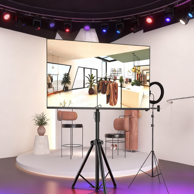 ZENO SP502-400 Oled Easel Tripod Stand for Portable Tv Stand Floor for Most 42-55 Inch Height Adjustable Ropa Hombre Gym
