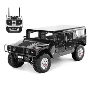 HG-P415 TRASPED P415 1/10 2.4G 4*4 미국 민간인 Hummer H1 4X4 금속 라디오 제어 자동차 차량 장난감 라이센스 4WD RC 오프로드 트럭