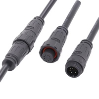 Système d'éclairage RVB faisceau de câbles étanche 5A mâle femelle connecteur de câble M16 IP68 connecteur étanche prise de câble moulé 7PIN