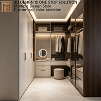 Système de placard et de meuble-lavabo personnalisé à texture bois, servant de solution d'organisation fonctionnelle pour armoire.